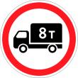 Дорожный знак 3.4 «Движение грузовых автомобилей запрещено»